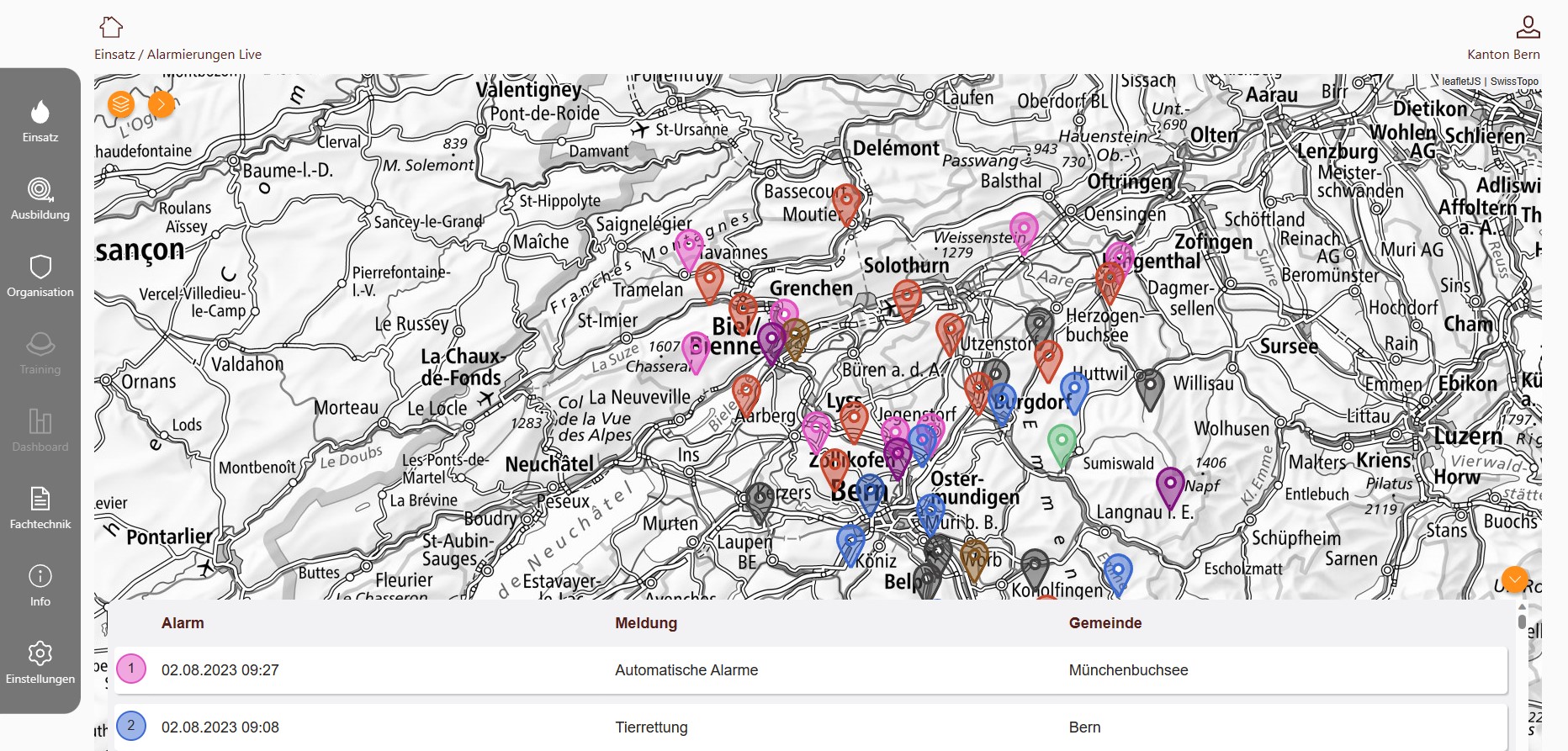 myFeuerwehr Dashboard
