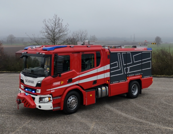 Hilfeleistungslöschfahrzeug HLF Seitenansicht